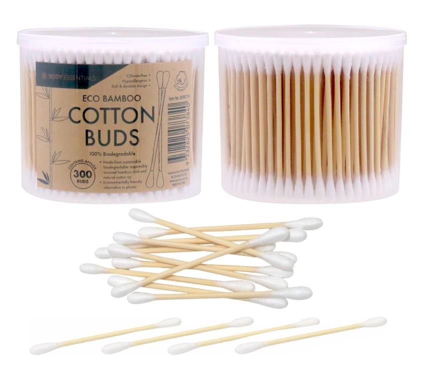 300PK ECO Bamboo Cotton Buds