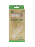 4PK Re-Usable Glass Drinking Straws