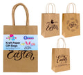 4PK Craft Gift Bags-Brown Easter Series-20CM x 15CM x 9CM (D)
