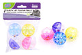 4PK Plastic Cat Playing Balls W/Bell - Series 2