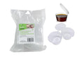 20PK Plastic Sauce and Condiments Storage Container W/ Hinged Lid - 50ML