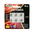 6PK LR44 Button Batteries