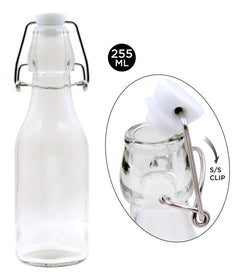 Mini Glass Clip Top Bottle-255ML