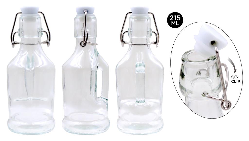 Mini Glass Handle Series Clip Top Bottle-250ML