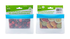 2PK Rezip Leakpoof Re-Usable Storage Bags-15.3CM x 10.5CM x 5CM (D)