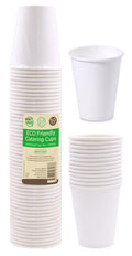 50PK ECO 250ML Paper Cups-White Series