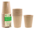 20PK ECO 250ML Paper Cups-Brown Series