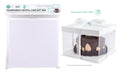 Transparent Crystal Cake/Gift Box W/Decorative Ribbon - 25CM x 25CM x 25CM