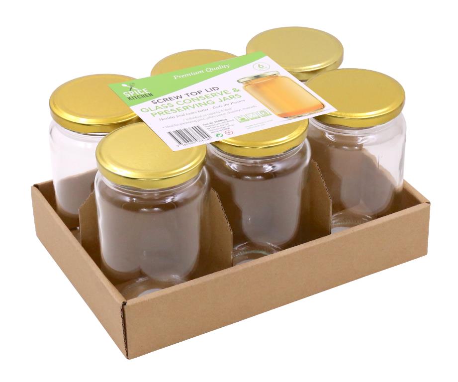 Preserving/Conserve Jars -450ML (6PK Value Pack)