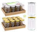 Preserving/Conserve Jars -220ML(12PK Value Pack)-Gold & Silver Series