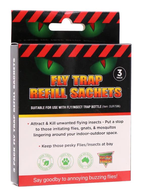 3PK  Fly Trap Refill Sachets