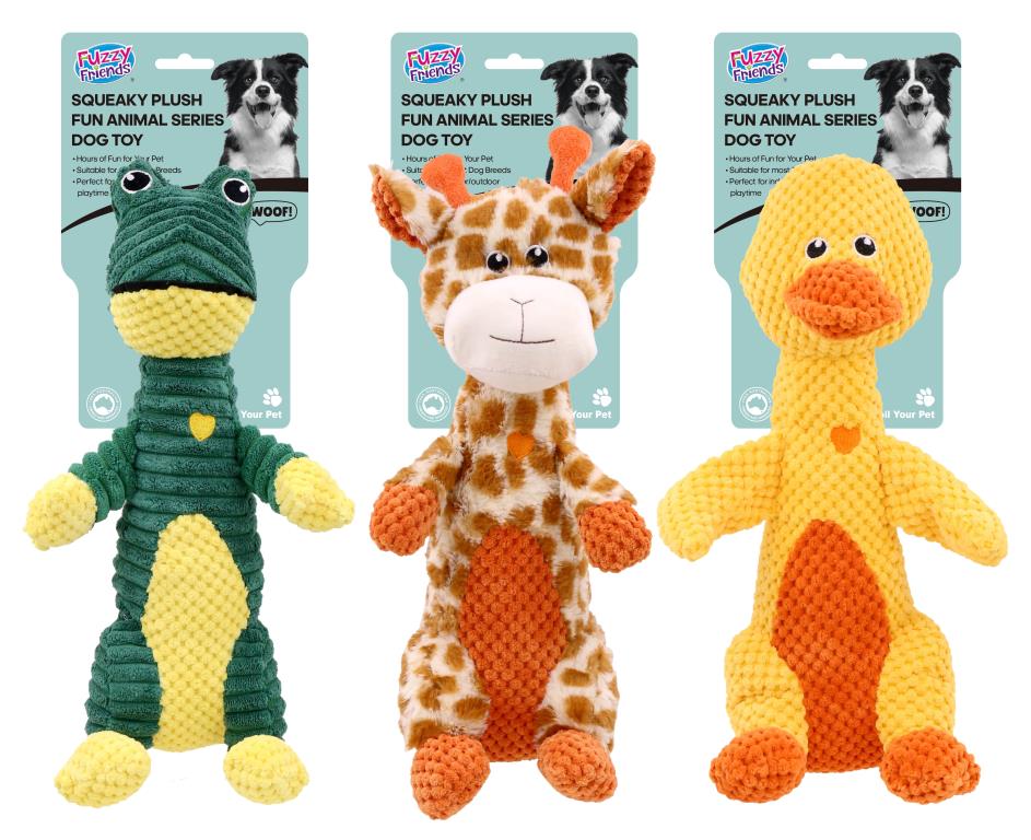 Squeaky Plush Fun Animal Series Dog Toy