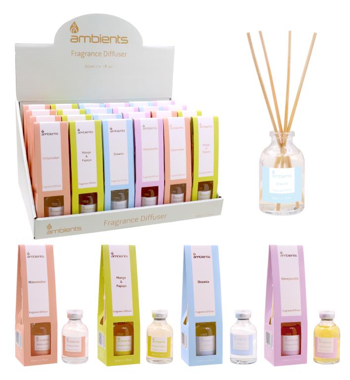 Fragrant Scented Reed Diffuser-30ML  -Display Box Series