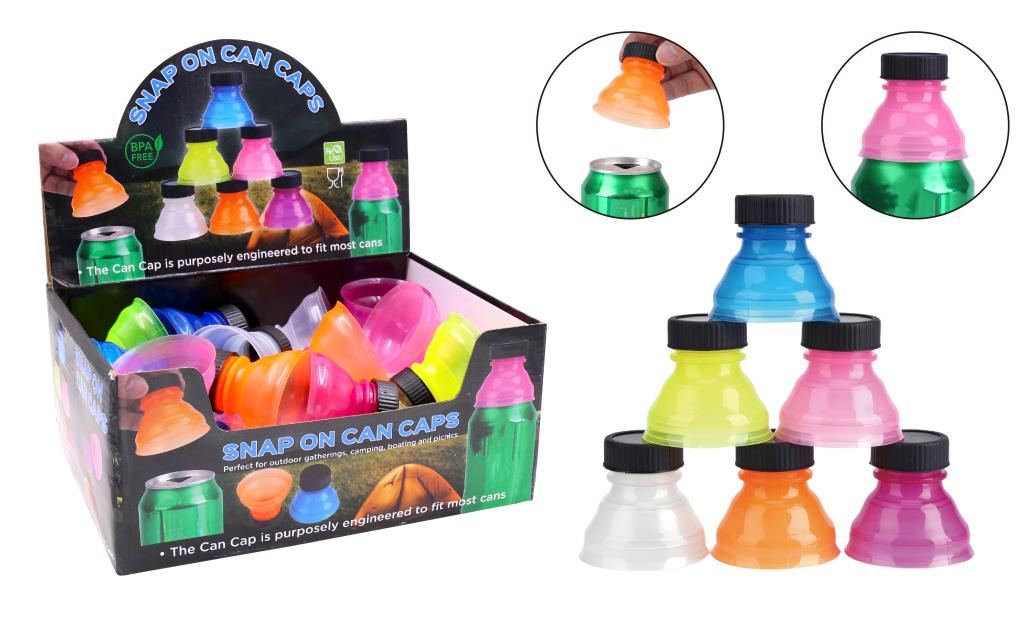 Snap on Can Caps-Display Box Series