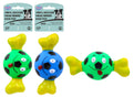 Squeaky Vinyl Soccer Head Series Pet Toy (D)