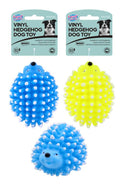 Squeaky Vinyl Colourful Hedge Hog Series Pet Toy