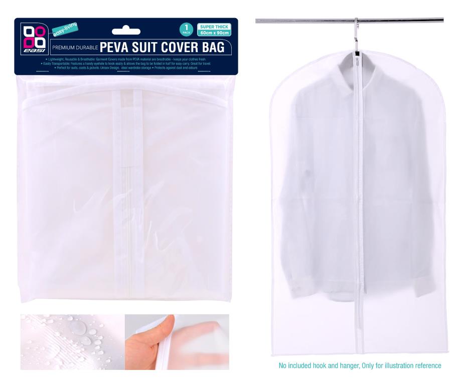 PEVA Transparent Suit Cover Bag -60CM X 90CM