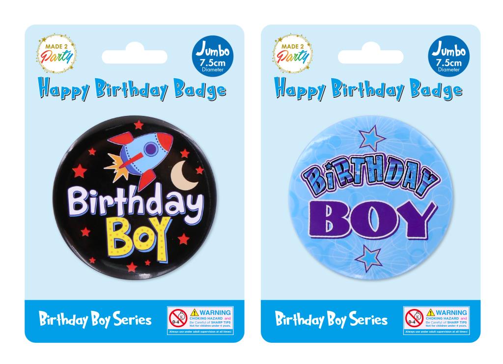 Happy Birthday Badges - Boy Series