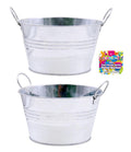 Mini Metal Dual Handle Bucket - 12.3CM X 9.2CM X 7CM