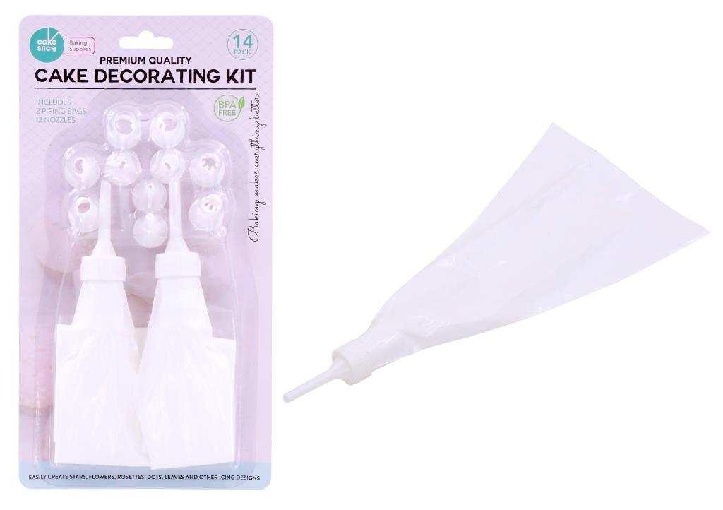 14PCE Reusable Series Cake Decorating Kit - 17CM X 32CM
