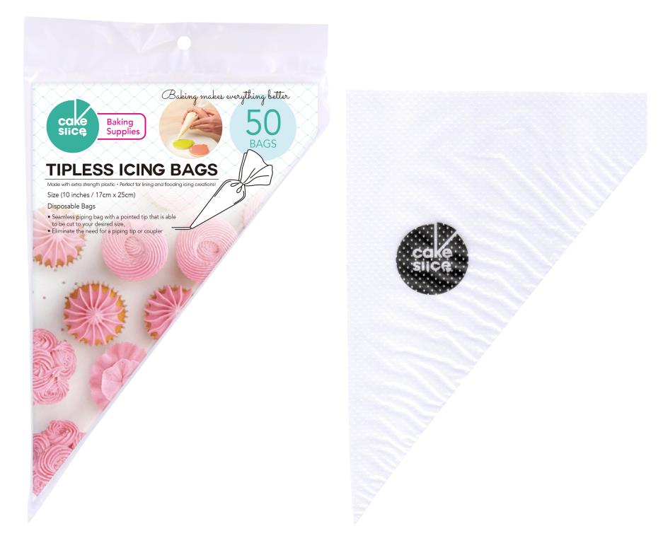 50PK Tipless Series Icing Bags -17CM X 25CM