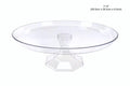 Small Series Clear Acrylic Plastic Cake/Desert Stand - 11.6"