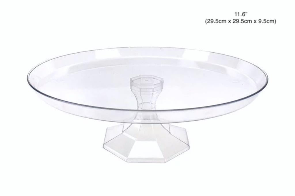 Small Series Clear Acrylic Plastic Cake/Desert Stand - 11.6"