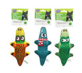 Premium Canvas Crocodile Dog Toy with Squeaker