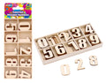 Assorted Wooden Numbers - Box Set Edition-50PK