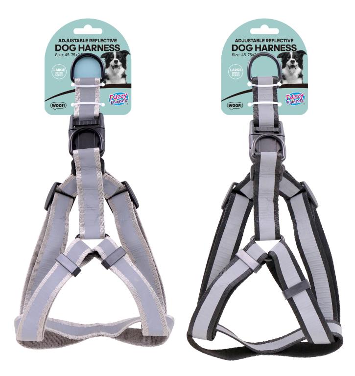 Adjustable Reflective Dog Harness - Large Breed Series