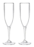 Acrylic Plain Series Plastic Reusable Champagne Flute