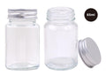 50ML Screw Top Glass Jar W/Silver Lid