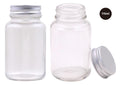100ML Screw Top Glass Jar W/Silver Lid