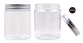 300ML Screw Top Glass Jar W/Silver Lid