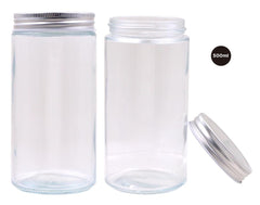 500ML Screw Top Glass Jar W/Silver Lid