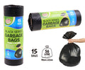15PK  - 56LTR  Black Series Garbage Bags