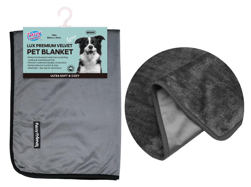 LUX Premium Velvet Pet Blanket - 100CM x 70CM