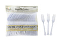 50PK Premium Re-usable Plastic Party Forks