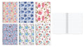 A5 Spiral Notebook/80 Pages - Floral Series