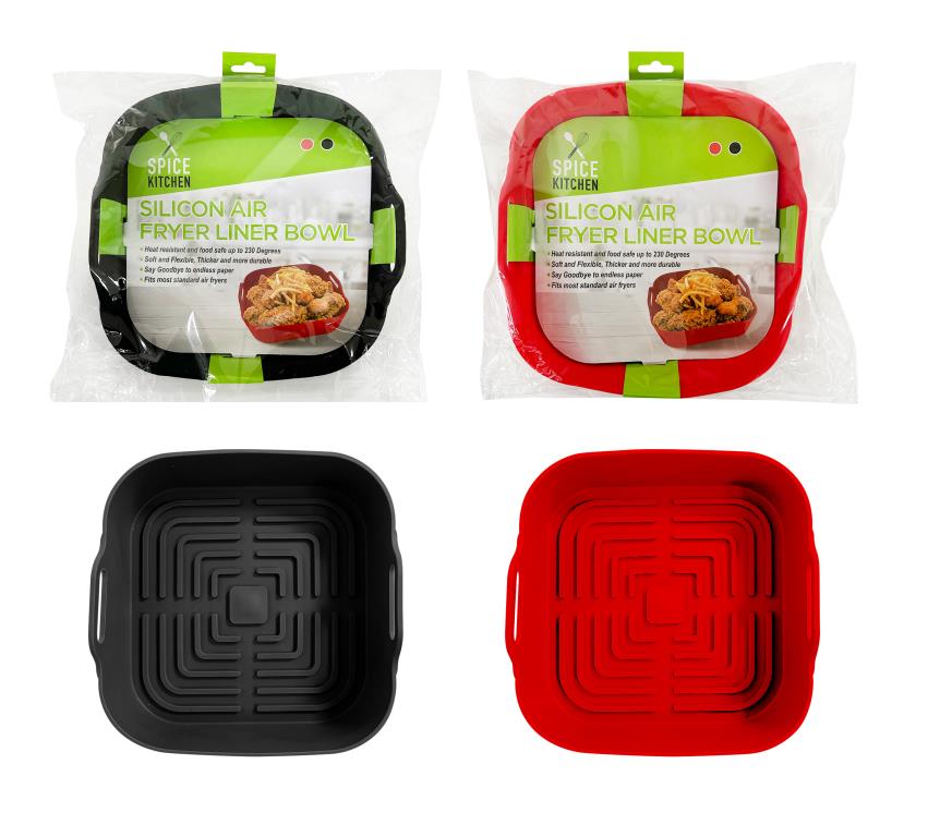 Silicone Series Re-Usable Air Fryer Liner Basket-20CM x 20CM x 5.5CM (D)