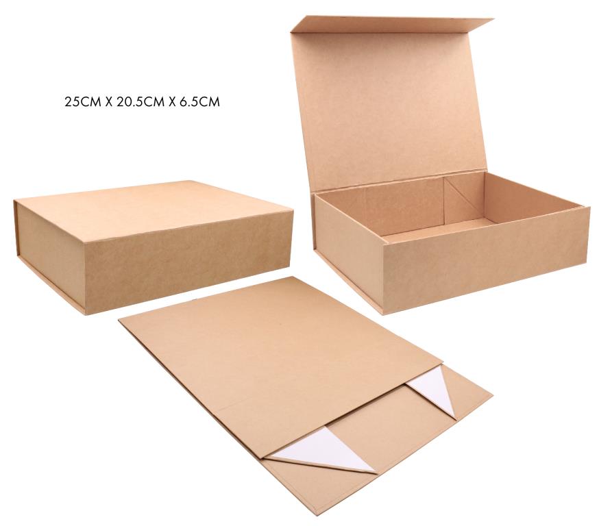 Small Brown Series Premium Gift Box-25CM x 20CM x 6.5CM