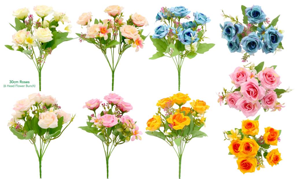 Decorative Artificial Flowers - 30CM Roses