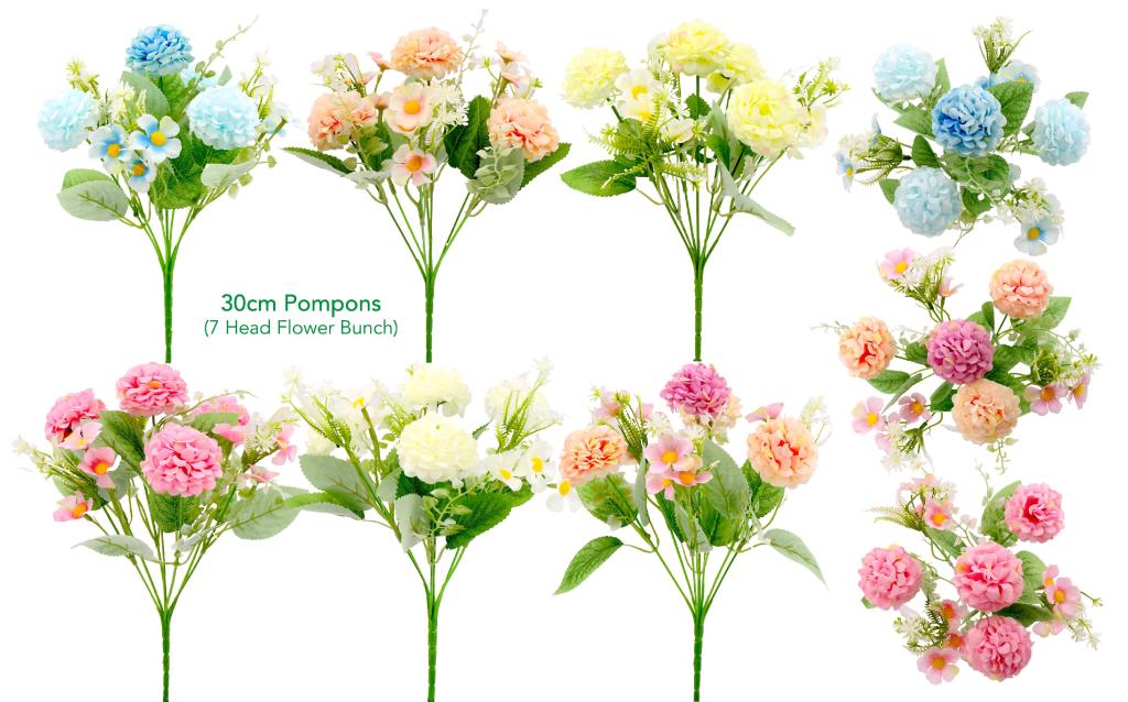 Decoratie Artificial Flowers - 30CM Pompons