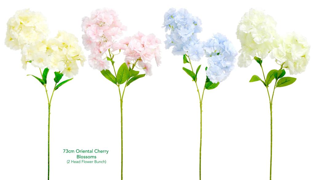 Decorative Artificial Flowers - 73CM Oriental Cherry Blossoms