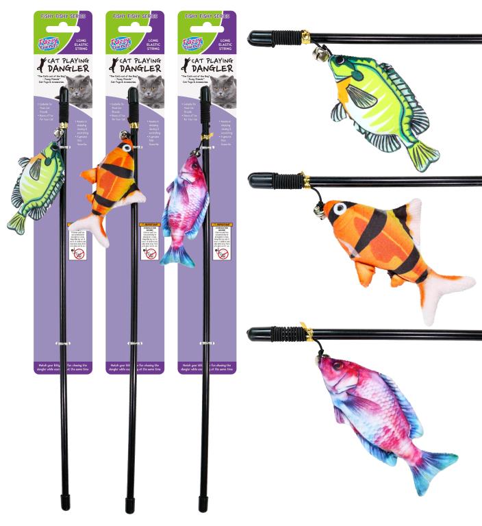 Cat Playing Dangler -  Fishy Fishy Series - 45CM