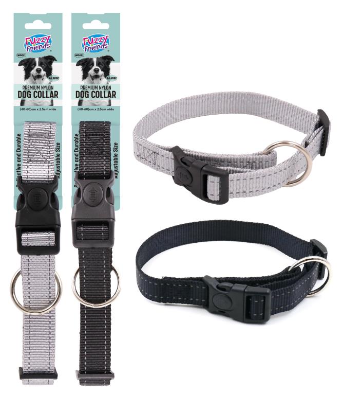 Premium Nylon Reflective Series Collar 2.5CM x (40-60CM)