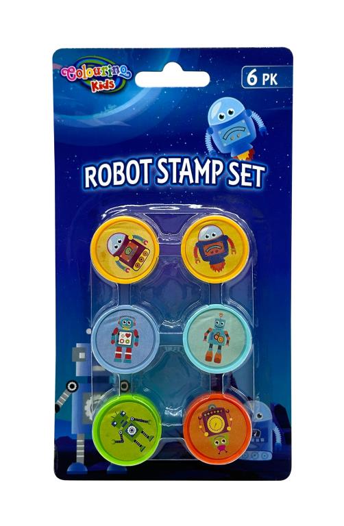 6PK Fun Stamps - Robot Series
