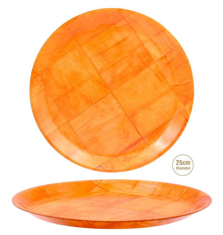 25CM Round Series Wooden Serving Plate
