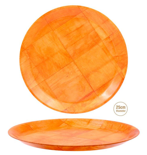 25CM Round Series Wooden Serving Plate