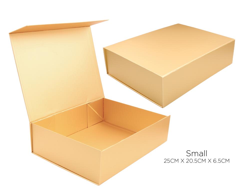 Small Gold Series Premium Gift Box-25CM x 20.5CM x 6.5CM